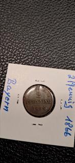 Germaanse staten 2 pfennig 1866 Bayern, Postzegels en Munten, Munten | Europa | Niet-Euromunten, Ophalen of Verzenden, Duitsland