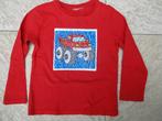 Longsleeve rood beweegbare pailletten maat 98 T-shirt auto, Ophalen of Verzenden, Zo goed als nieuw, Jongen, Shirt of Longsleeve
