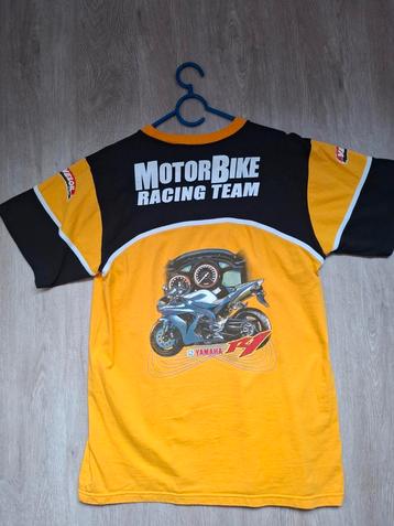 YAMAHA R1 MOTORBIKE RACINGTEAM T-SHIRT MET DIVERSE LOGO'S beschikbaar voor biedingen