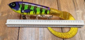 Esox Inc Tailbait trol bait handmade Kunstaas beschikbaar voor biedingen