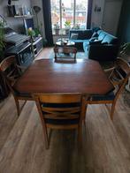 Kersen Houten Eettafel met 4 Stoelen, Huis en Inrichting, Tafels | Eettafels, Ophalen, Gebruikt, Klassiek, Kersenhout