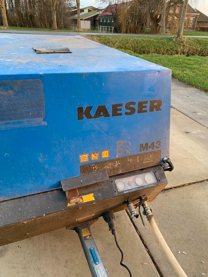 Kaeser m43 diesel compressor, Doe-het-zelf en Verbouw, Compressors, Gebruikt, 6 tot 10 bar, 100 liter of meer, 800 liter/min of meer