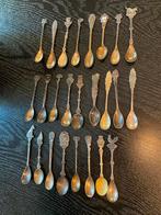 Collectie van 25 oude verzamellepeltjes, Ophalen of Verzenden