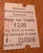 KEUKENHOF Entreekaartje 1971 - Zeldzaam!, Ophalen, Gebruikt