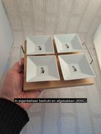 Amuse schaaltjes van porselein met hout plaque met ezel kop, Antiek en Kunst, Ophalen of Verzenden