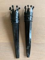 Waxine Licht Houder Kroontjes - Set van 2, Huis en Inrichting, Woonaccessoires | Kandelaars en Kaarsen, Gebruikt, Zwart, Ophalen of Verzenden