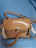 Leuke croco print tas, Sieraden, Tassen en Uiterlijk, Tassen | Damestassen, Ophalen of Verzenden, Nieuw, Beige, Handtas