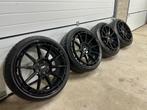 TEC GT8 Black 19 inch 5x112 + Michelin Pilot Sport 4s, Auto-onderdelen, Banden en Velgen, Gebruikt, Velg(en), Personenwagen, Ophalen