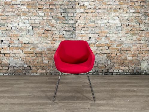 Artifort Gap roodroze bij TheReSales, Huis en Inrichting, Stoelen, Zo goed als nieuw, Vier, Metaal, Stof, Ophalen of Verzenden