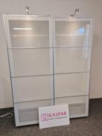 Mooie wit kledingkast! Glas deuren. Leveren en monteren mgl., Ikea, 150 tot 200 cm, Met klep(pen), Ophalen of Verzenden