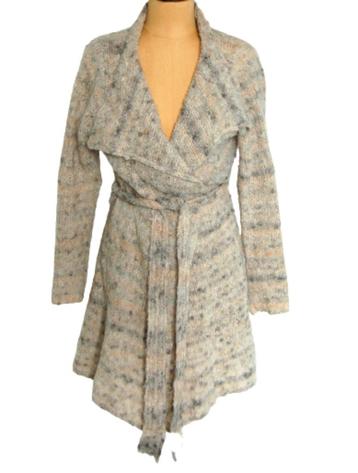 Alchemist wol-alpaca vest, beige/grijs, Mt. S beschikbaar voor biedingen