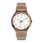 AIRA Horloge - Graveerbaar - Arabische wijzerplaat - Rose, Overige merken, Staal, Staal, Verzenden
