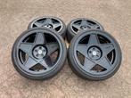 18 inch 3SDM 0.05 velgen + banden 5x100 VW Golf 4 Audi A3 8L, Auto-onderdelen, Banden en Velgen, Banden en Velgen, Winterbanden