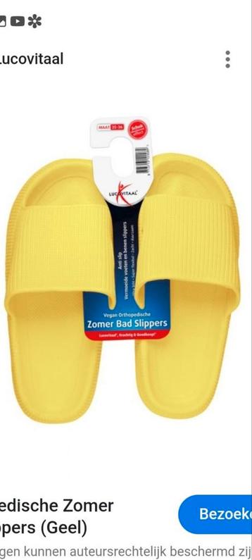 Lucovitaal slippers nieuw! Maat 35/36 beschikbaar voor biedingen