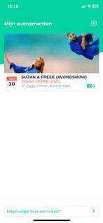 3 tickets zitplaats tribune Suzan & Freek vrijdag 30 mei, Tickets en Kaartjes, Kortingen en Cadeaubonnen, Drie personen of meer