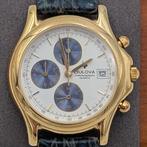Bulova Vintage 1980s chronograaf horloge goudkleur JA411, Sieraden, Tassen en Uiterlijk, Horloges | Heren, Ruilrijk, Zo goed als nieuw