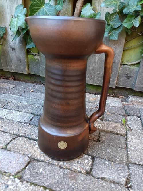 Handgevormde Aardewerk Kan/Vaas - Potterie Van Eck, Antiek en Kunst, Antiek | Keramiek en Aardewerk, Ophalen of Verzenden