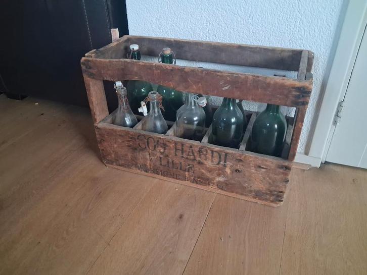 Authentiek Frans Wijnrek 'Cos Hardi Lille', Antiek en Kunst, Curiosa en Brocante, Ophalen of Verzenden