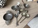Tinnen vaasjes, kannen etc., Antiek en Kunst, Antiek | Tin, Ophalen of Verzenden