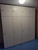Kledingkast wit 4 deurs 220 breed, 233 hoog 60 diep Svedex, Ophalen, Gebruikt, 200 cm of meer, 200 cm of meer