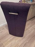 4 Paarse Stoelen, Huis en Inrichting, Stoelen, Ophalen, Overige kleuren, Zo goed als nieuw, Eén