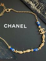 Chanel dubbelzijdige ketting chocker tot 38cm met CC -logo, Ophalen of Verzenden, Nieuw, Overige materialen, Verstelbaar