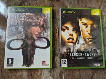 Xbox spellen syberia 2 en broken sword beschikbaar voor biedingen