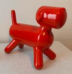 Hondje teckel rood keramisch beeld, Ophalen of Verzenden