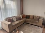 Ruime Taupe Hoekbank 230x260cm, Huis en Inrichting, Ophalen, Gebruikt, 100 tot 125 cm, Hoekbank
