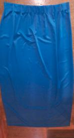 Gordijn blauw satijnstof, Blauw, Ophalen of Verzenden, 200 cm of meer