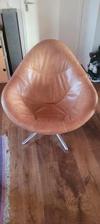 Hidde Label Fauteuil, Huis en Inrichting, Fauteuils, Ophalen, Gebruikt, 75 tot 100 cm, Leer