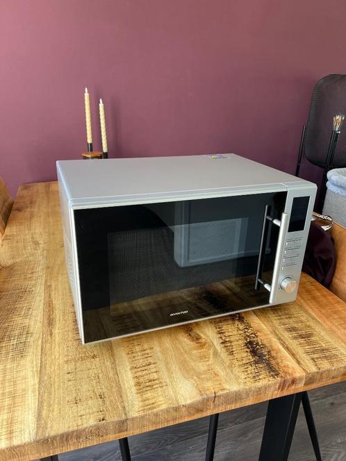 Combimagnetron - 30 liter - RVS/Zwart, Witgoed en Apparatuur, Magnetrons, Zo goed als nieuw, Vrijstaand, Combimagnetron, 45 tot 60 cm
