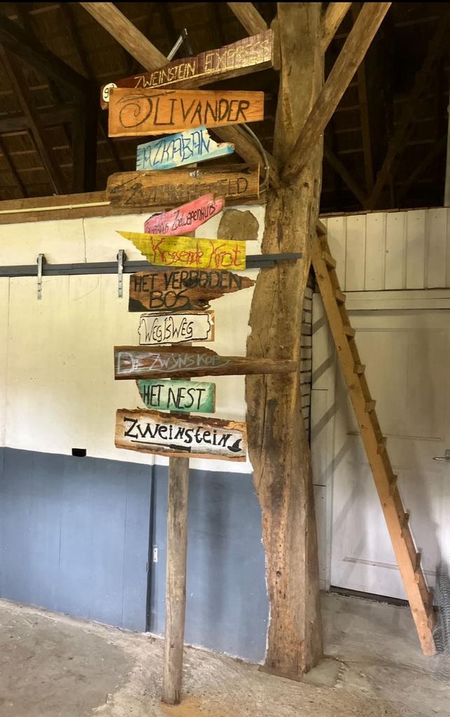 XXL Harry Potter wegwijzer uniek handgeschilderd 3m hoog, Hobby en Vrije tijd, Feestartikelen, Ophalen