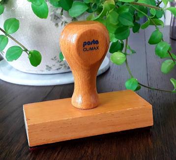 Houten stempel (te gebruiken of als decoratie) - posta clima beschikbaar voor biedingen