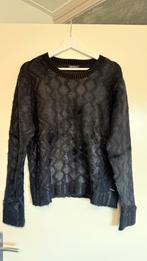 Mi piace trui hairy jaquard 2543 black M - 38, Ophalen of Verzenden, Zo goed als nieuw, Maat 38/40 (M), Zwart