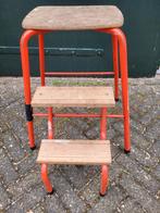 Vintage keukenkrukjes keukentrapje oranje, Ophalen, Minder dan 2 meter