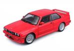 Bburago BMW 3 serie M3 E30 1988 rood 1:24 nieuw in doos, Ophalen of Verzenden, Nieuw, Auto, Bburago