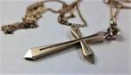 Mooi zilveren kruisje hangertje, met ketting (7932-4), Antiek en Kunst, Ophalen