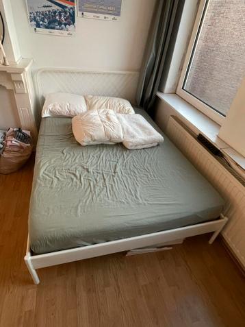 IKEA NESTTUN bed 140x200 inclusief matras - afbeelding 1