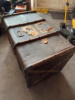 Oude hutkoffer met dubbele kledingbak plm 1920, Gebruikt, 50 tot 100 cm, 50 tot 75 cm, Ophalen of Verzenden