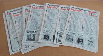 Hitlijsten 1981 - 1989 Top 40 origineel radio Veronica beschikbaar voor biedingen