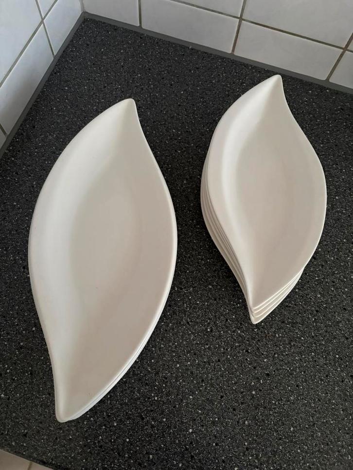 Serviesset, Huis en Inrichting, Woonaccessoires | Schalen en Manden, Zo goed als nieuw, Rechthoekig, Ophalen