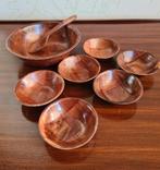 te koop: pindaset gevlochten hout, retro vintage jaren 70, Ophalen of Verzenden, Huis en Inrichting