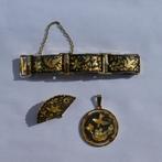 Toledo/Damascene sieradenset, Ophalen of Verzenden, Goud, Overige typen