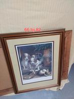 Schilderij, afdruk, hondjes., Ophalen, Hout, Minder dan 50 cm