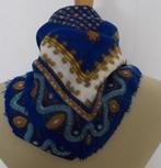 Folklore 100% wollen print sjaaltje, Kleding | Dames, Mutsen, Sjaals en Handschoenen, Verzenden, Zo goed als nieuw, Maat 38/40 (M)
