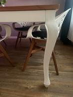 Romantische eetkamertafel 150 x 150 Goossens, Ophalen, Zo goed als nieuw, Rechthoekig, 75 cm of meer