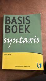 Henk Wolf - Basisboek syntaxis, Ophalen of Verzenden, Zo goed als nieuw, Henk Wolf