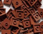 Lego 2x2 plate jumper, Reddish brown (per 50), Nieuw, Ophalen of Verzenden, Lego, Losse stenen