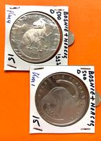 Bosnië & Herzegovina 2x 500 Dinars 1993 UNC Dino, Postzegels en Munten, Ophalen of Verzenden